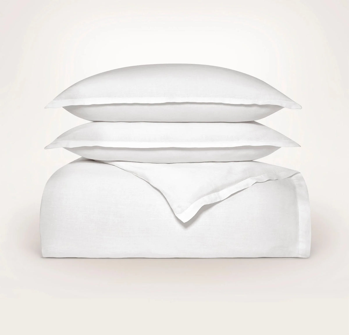 Linen Duvet Set - White