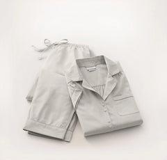 Signature Short Sleeve & Pants Pajama Set - Pewter