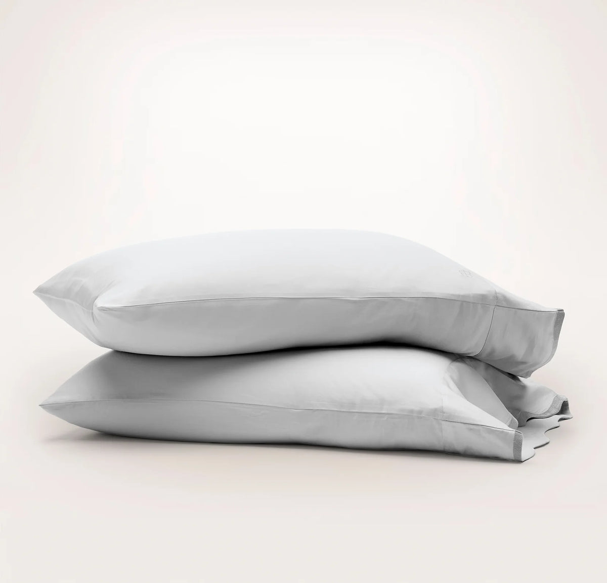 Signature Embellished Pillowcase Set - Sky/Shore Curved Edge