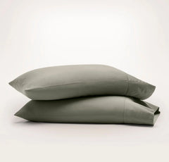 Percale Hemmed Pillowcase Set - Juniper