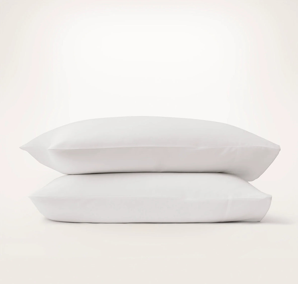 Signature Embellished Pillowcase Set - White/White Piped Edge