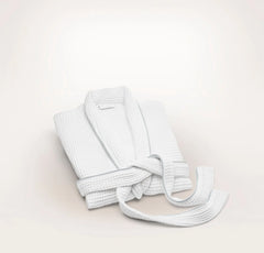 Waffle Robe - White/Shore