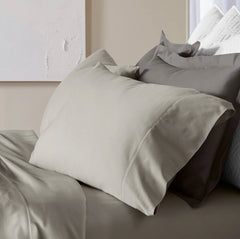Signature Hemmed Pillowcase Set - Pewter