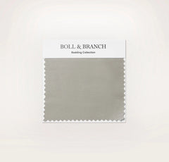 Percale Hemmed Fabric Swatch - Pewter