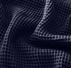 Waffle Fabric Swatch - Coastal Navy