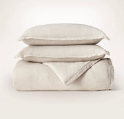 Linen Duvet Set - Melange Natural