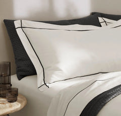 Signature Embellished Duvet Set - White/Night Embroidered