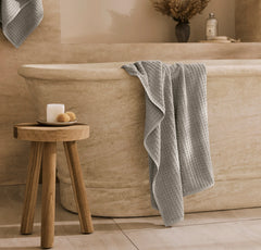 Turkish Waffle Bath Towel - Pewter
