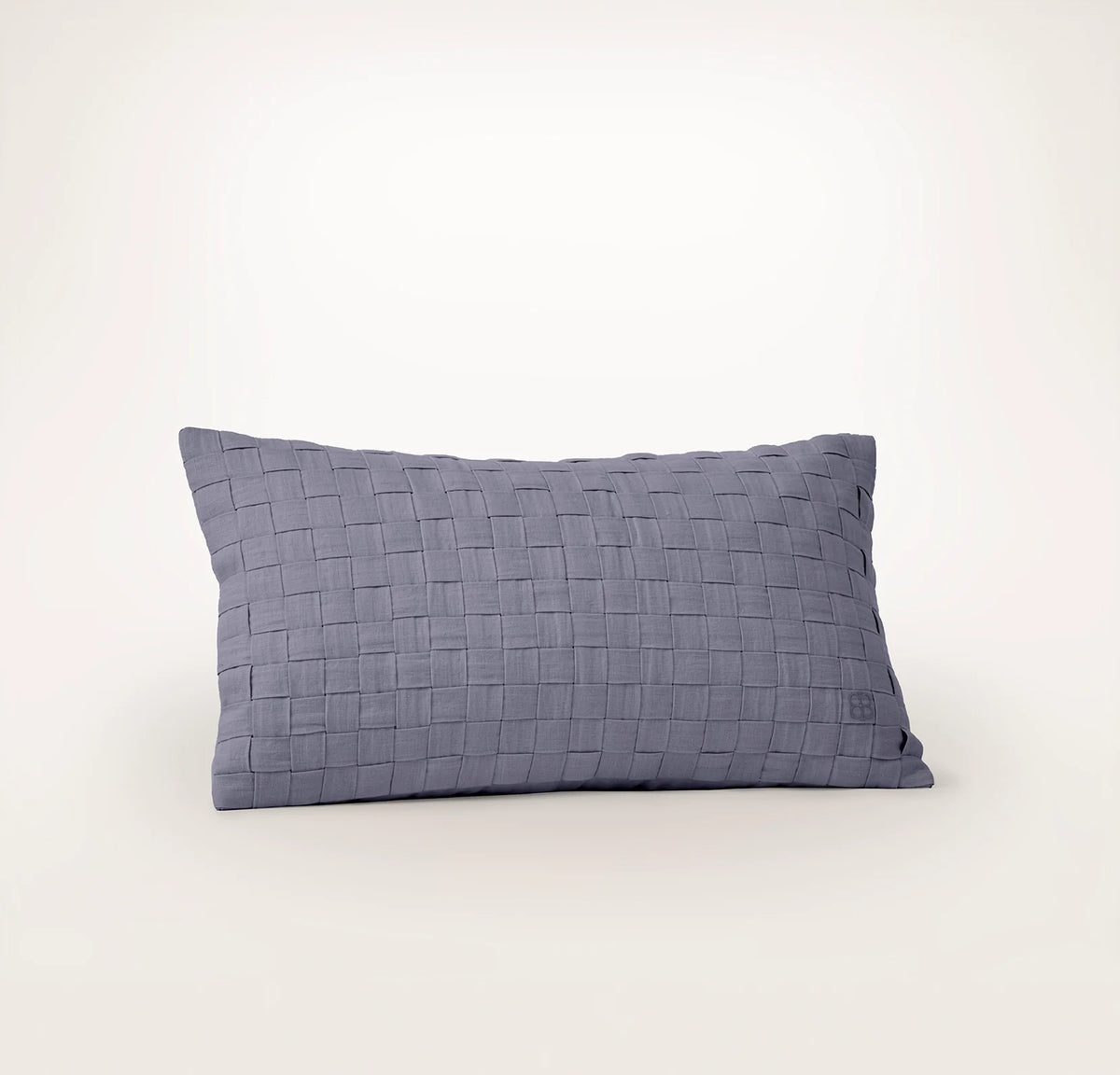 Linen Woven Icon Pillow Cover (Petite Lumbar) - Melange Bay