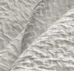 Dappled Vela Classic Coverlet - White