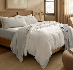 Percale Vintage Washed Sheet Set - Vintage Mist