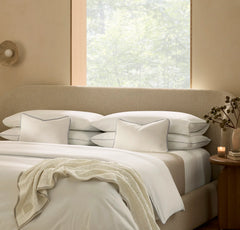 Threadmark Pillow Cover (Petite Lumbar) - Soft White/Melange Shore