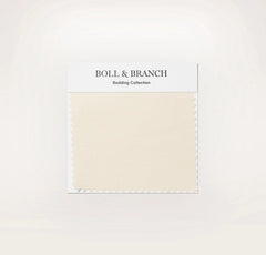 Percale Hemmed Fabric Swatch - Natural