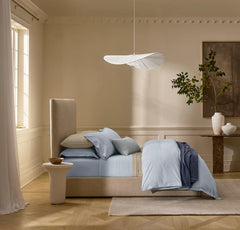 Percale Hemmed Pillowcase Set - Hydrangea