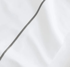 Signature Embellished Sheet Set - White/Stone Embroidered