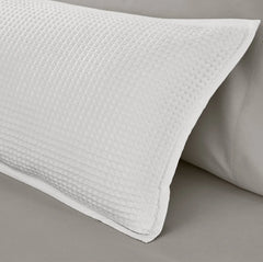 Waffle Pillow Cover - White