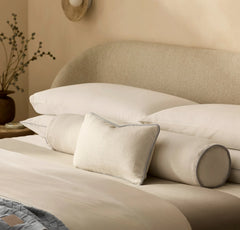 Threadmark Pillow Cover (Petite Lumbar) - Soft White/Melange Shore