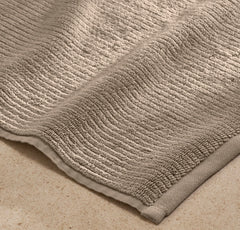 Turkish Ribbed Bath Mat - Oak
