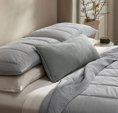 Waffle Pillow Cover - Shore