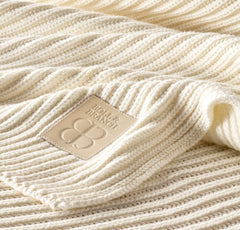 Sunday Knit Throw Blanket - Cream