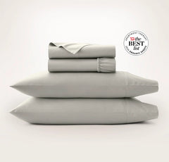 Percale Hemmed Sheet Set - Pewter