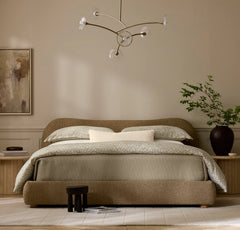 Percale Hemmed Duvet Set - Oak Garden