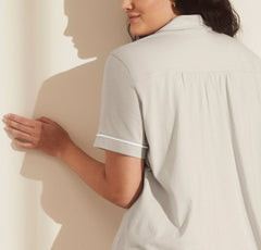 Soft Knit Short Sleeve & Pants Pajama Set - Mist