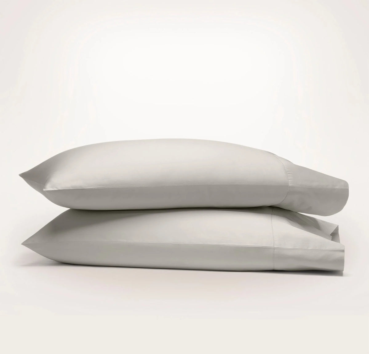 Percale Hemmed Pillowcase Set - Pewter