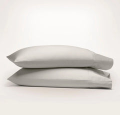 Percale Hemmed Pillowcase Set - Pewter