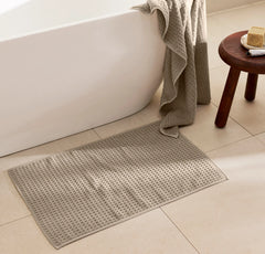 Turkish Waffle Bath Mat - Oak
