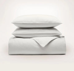 Ottoman Rib Duvet Set - White