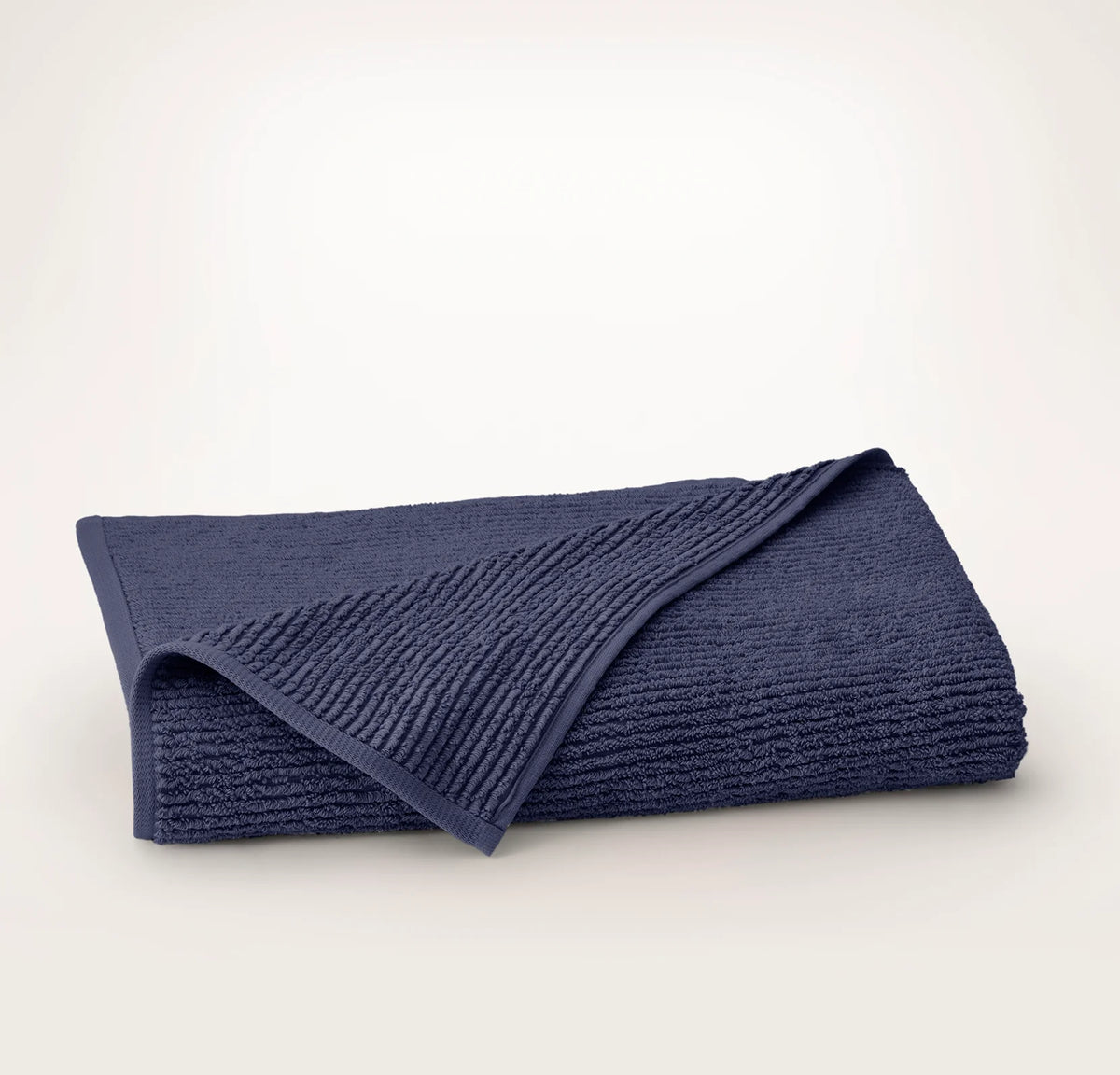 Turkish Ribbed Bath Sheet - Coastal Navy