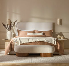 Court Knit Throw Blanket - Cream