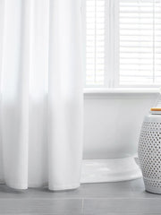 Waffle Shower Curtain - White