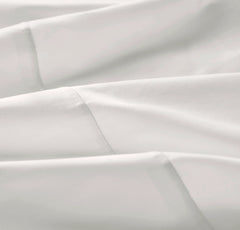 Percale Embellished Sheet Set - White/White Embroidered