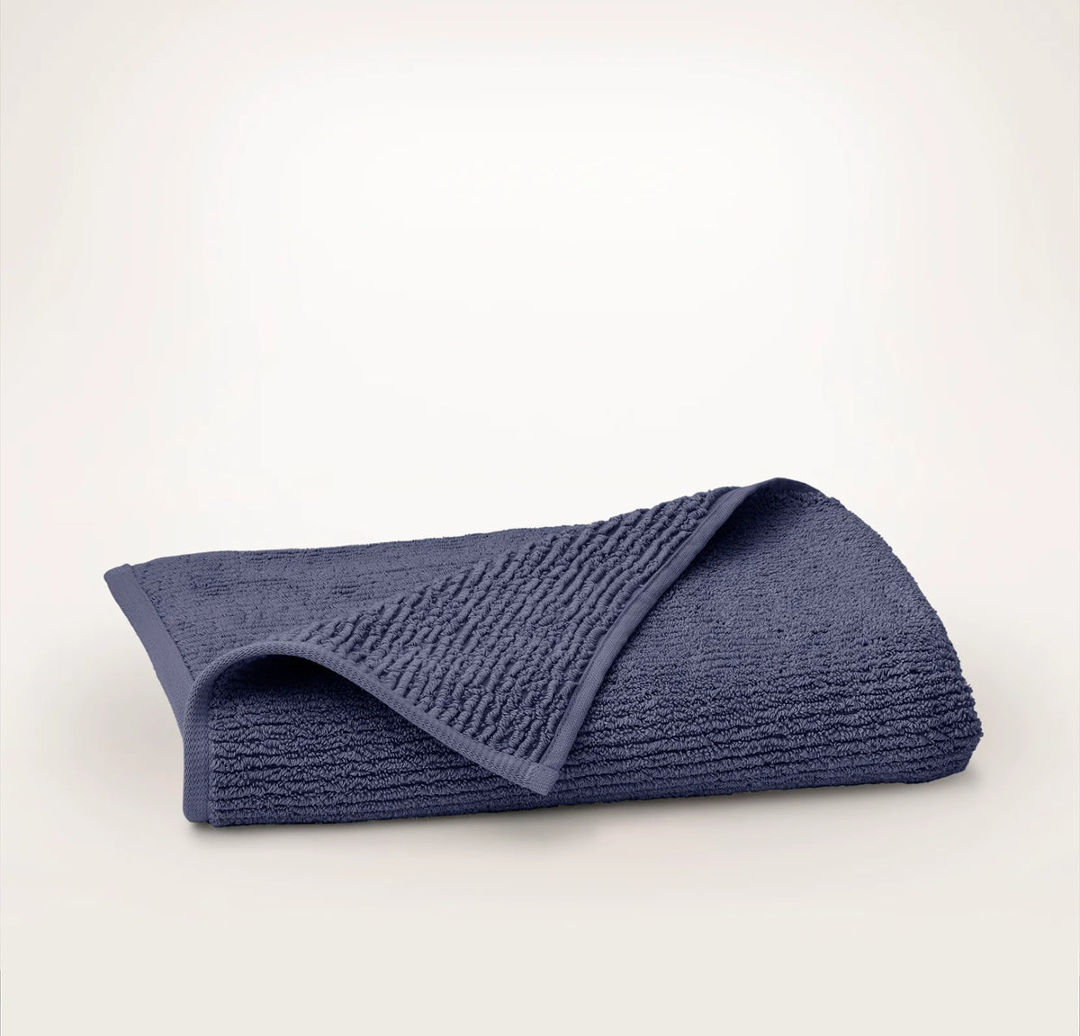 Turkish Ribbed Bath Towel - Coastal Navy