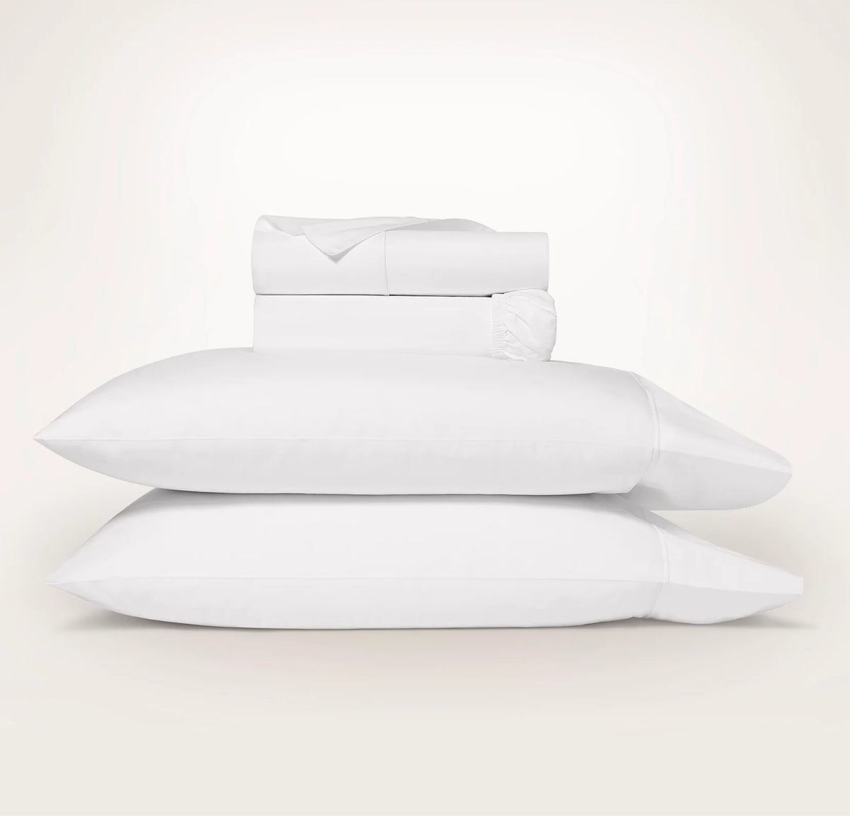 Percale Embellished Sheet Set - White/White Embroidered
