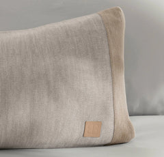 Court Knit Pillow Cover - Heathered Pewter