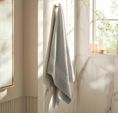Plush Bath Towel - Pewter