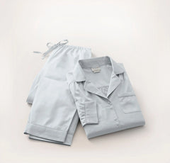 Signature Long Sleeve & Pants Pajama Set - Sky