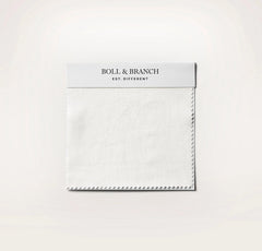 Percale Vintage Washed Fabric Swatch - Vintage White