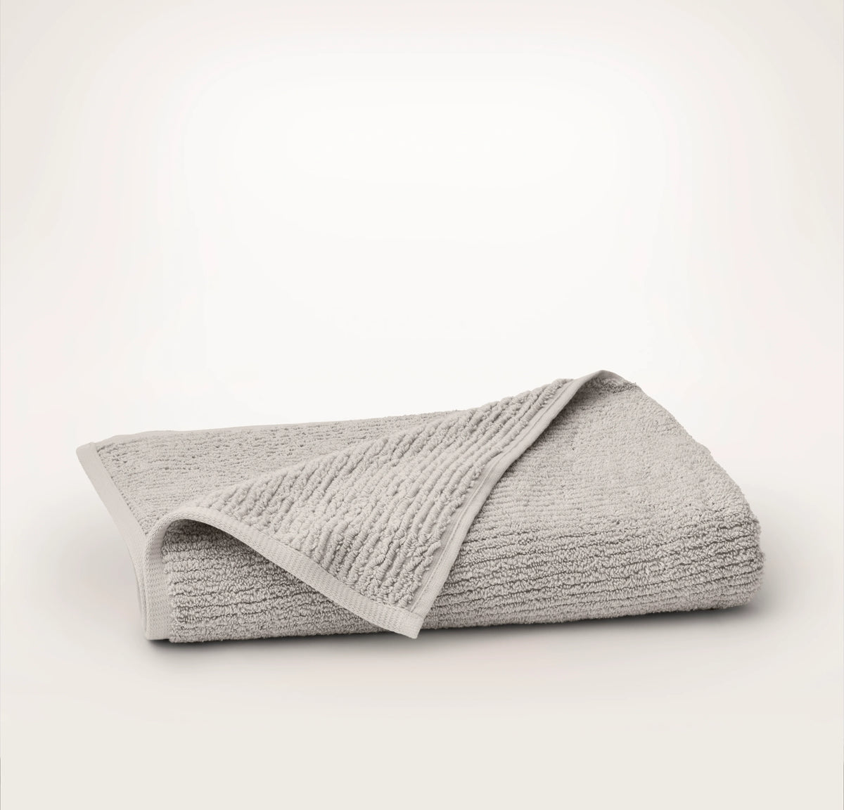 Turkish Ribbed Bath Towel - Pewter