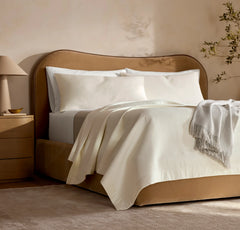 Signature Stitchline Sham - Cream