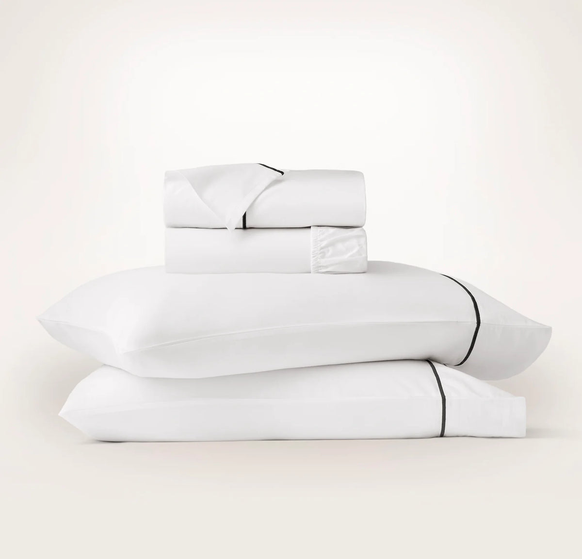 Signature Embellished Sheet Set - White/Night Embroidered