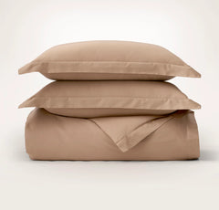 Signature Hemmed Duvet Set - Camel