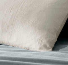 Fluted Pillow Cover (Lumbar) - White