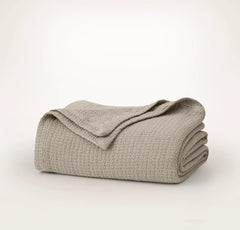 Modern Crochet Bed Blanket - Oak