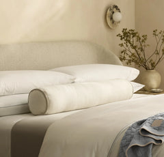 Threadmark Pillow Cover (Bolster) - Soft White/Melange Natural