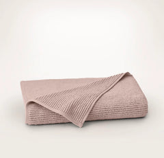 Turkish Ribbed Bath Sheet - Dusty Rose