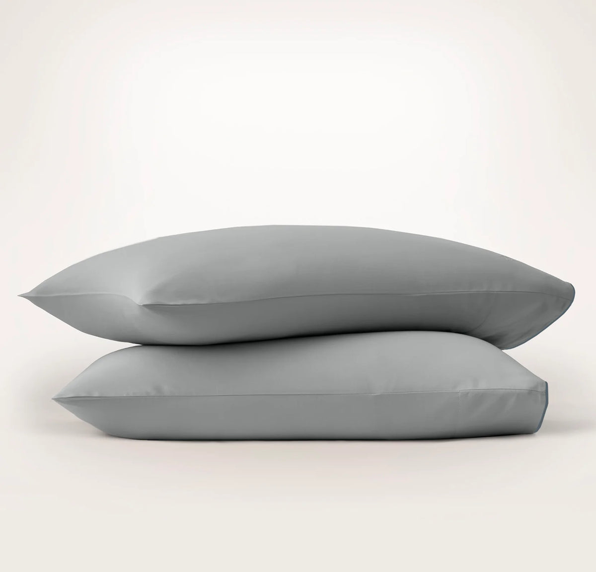 Signature Embellished Pillowcase Set - Shore/Bluestone Piped Edge